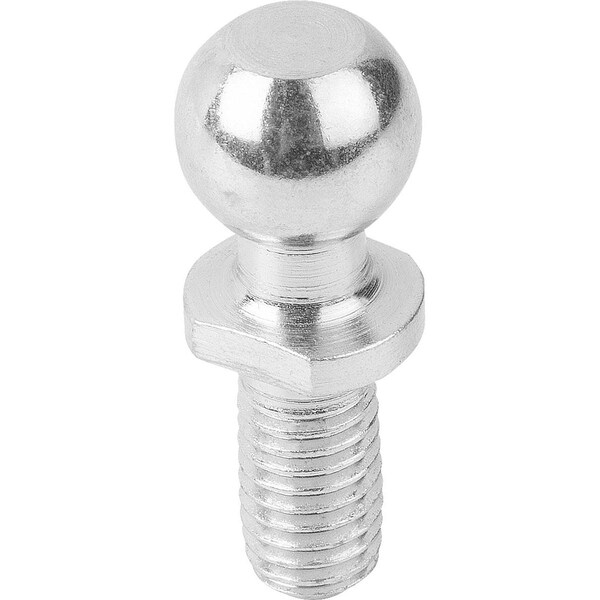 Kipp Ball End Pin DIN71803 For Angle Joint, D1=10, Form:C With Threaded Pin M06, Sw=8, Steel Galvanized K0713.1006 - main